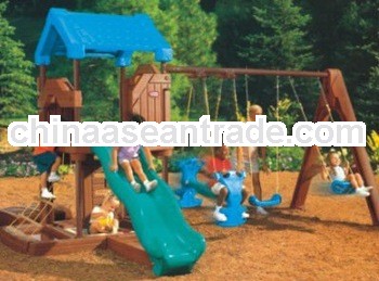 Outdoor Plastic Playgrounds slide For Kids (KYM-5202)