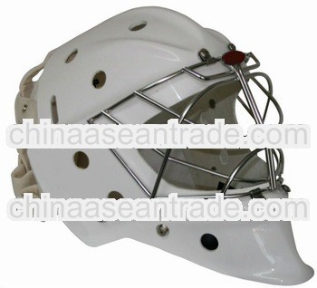 Outdoor Sports lce Hockey Goalie Helmets with Carbon Outer Shell and Absorption foam Liner Shell