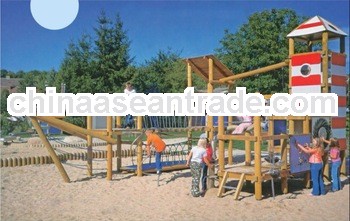 Outdoor Wooden Playground Equipment for sale(KYA-05901)