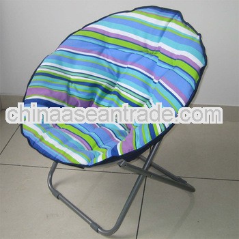 Outdoor folding half moon chair,corrugated stools.