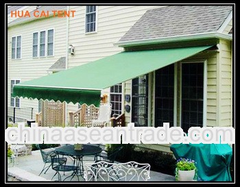 Outdoor retractable patio awning