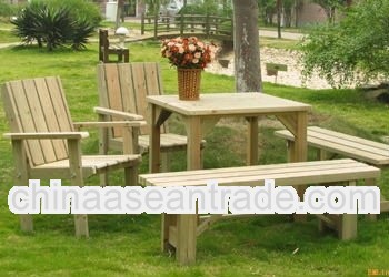 Outdoor solid wood furniture