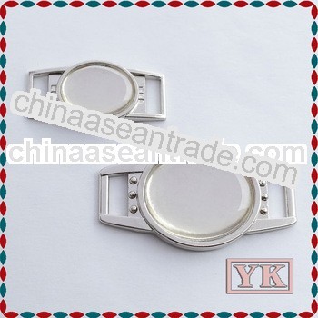 Oval shape blank charms with with Epoxy Stickers