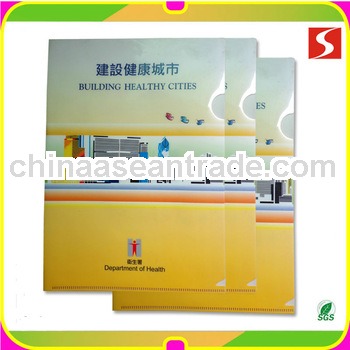 PP L-shaped folder, Eco-friendly Materials, Customized Designs are Accepted