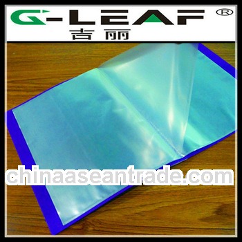 PP clear plastic book cover 10 pocket