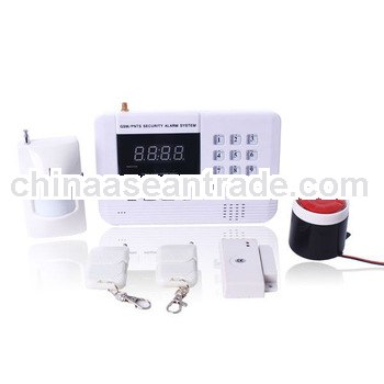 PSTN+GSM dual networks wireless alarm system china with SIM card