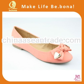 PU Casual Ballerina new design flat shoes