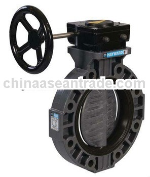 PVC Butterfly Valves with gear velves