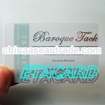 PVC plastic business card design plastic card suppliers