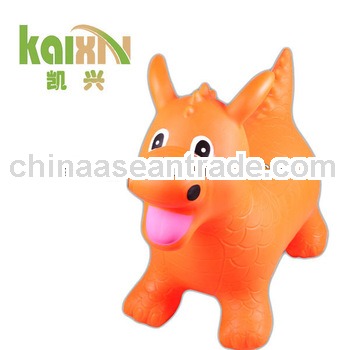 PVC plastic kids inflate jumping animal toy