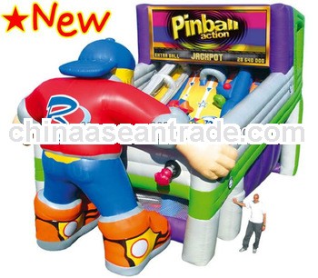 Paintball Action Inflatable Slide