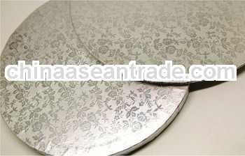 Paper Cake Board/ Cake Drums -- 11inch Silver cake board