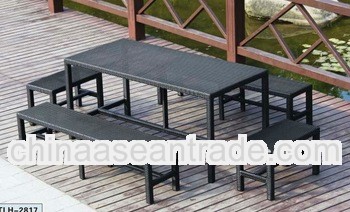 Patio well design rattan/wicker dining sets furniture