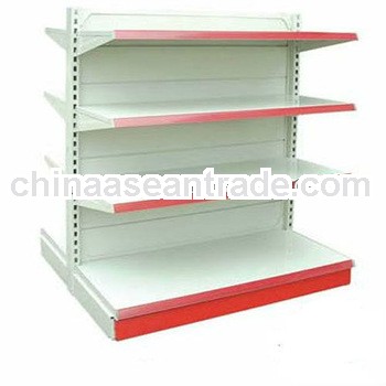 Pegboard Supermarket Shelves/Metal Gondola Shelving/Perforated Display Stands/Punching Supermarket R