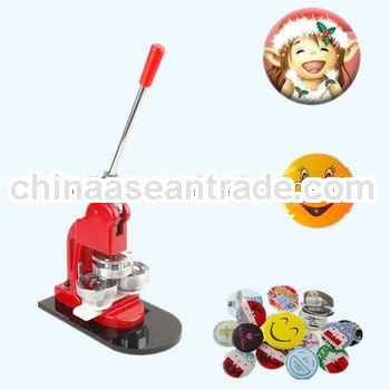 Pin button press badge machine