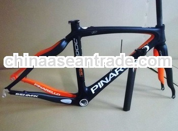 Pinarello Dogma Size 56cm,Bicycle Frame,Carbon Fiber Bike Frame Black/orange