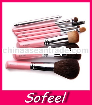 Pink Handle 8pcs Makeup Brush Set Makeup Supplier's 