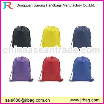 Plain recycled drawstring backpacks/promomotional backpacks