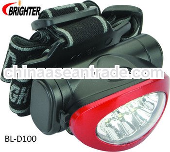 Plastic 10 Led Nylon Lanyard Outdoor Head Torch