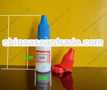 Plastic E-cigarette Plastic dropper bottles PE White 10ml