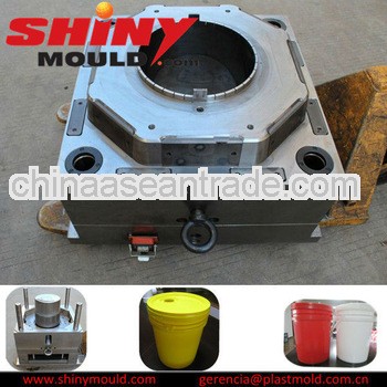 Plastic Injection Paint Bucket Mold/ Moldes de baldes