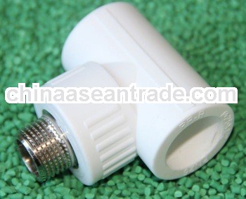 Plastic Pipe fittings PPR Male Thread Tee