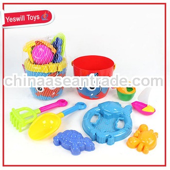 Plastic Special sand beach bucket play set toys for kids