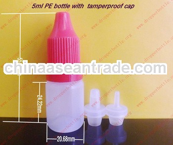 Plastic squeeze dropper bottle PE 5ml