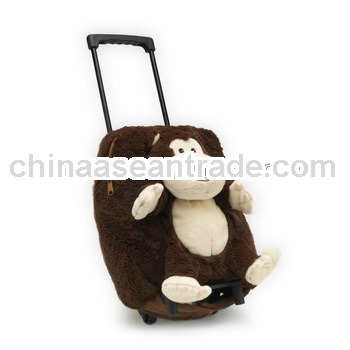 Plush Monkey durable Travel trolley case as travel companion