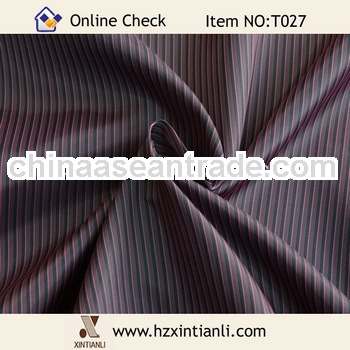 Polyeste Dyed Double Colored Strips Lining Fabric