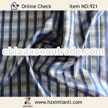 Polyester Check Lining Shirting For Men and Women