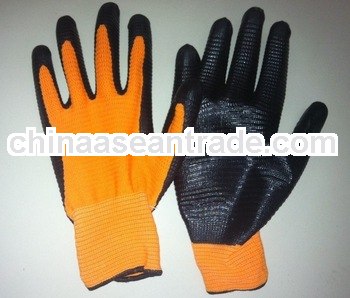 Polyester Industrial Nitrile Coated Safety Glove Manufacture