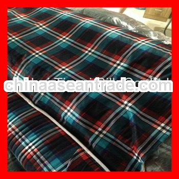 Polyester Plaid Printed Polar Fleece Fabric