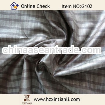 Polyester Plaid Suit Lining Fabric 