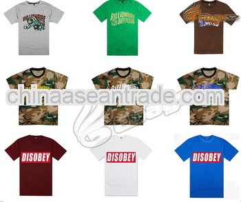 Popular print men t-shirt with print on front chest