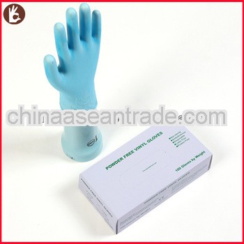 Powdered&powder free disposable vinyl gloves/branded pouch