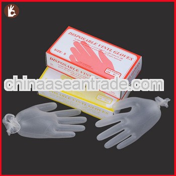 Powdered&powder free disposable vinyl gloves/hot work gloves