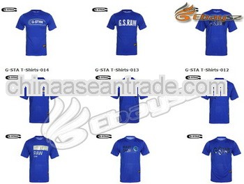 Pretty professional 100%cotton blue v neck t shirt