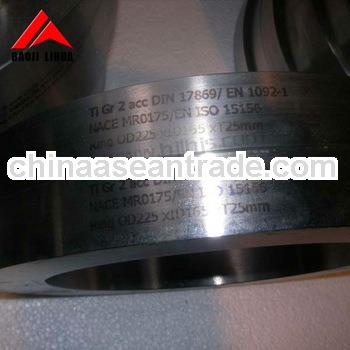 Professional titanium slip on flange Gr2 for Natural gas