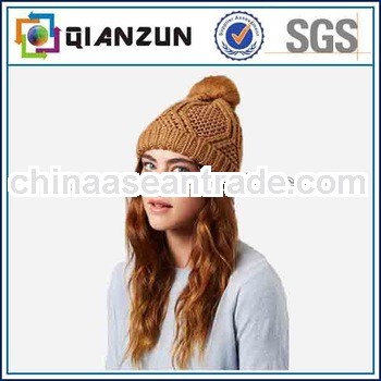 Promotional Blank Custom Knitted Pom Beanie Cap