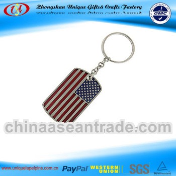 Promotional Flag Dog Tag Key Chain