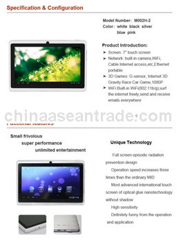 Promotional Portable q900 tablet pc with Dual camera