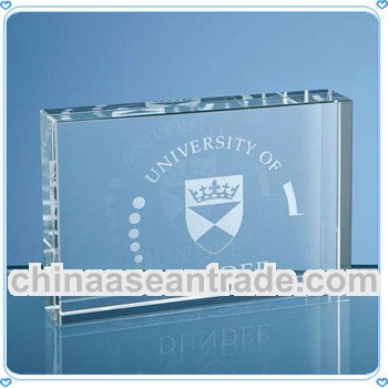 Promotional Square Glass Paperweight For Cheap Gifts