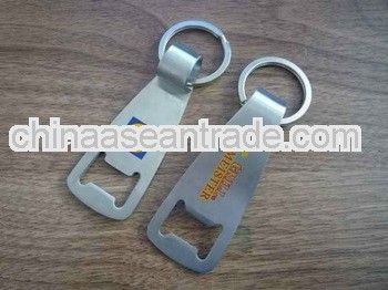 Promotional stainless steel bottle opener keychain ZTS062