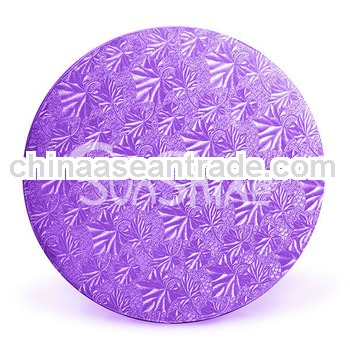 Purple Foil Circles - 16"--Corrugated Cake Circles