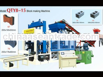 QTY 8-15 automatic brick making machine price/hydraulic brick making machine line