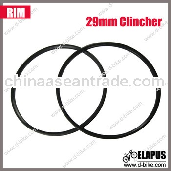 Quality guaranty 29" MTB carbon rim clincher only 400g