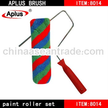 Rainbow stripe acrylic textured paint roller dia 48mm