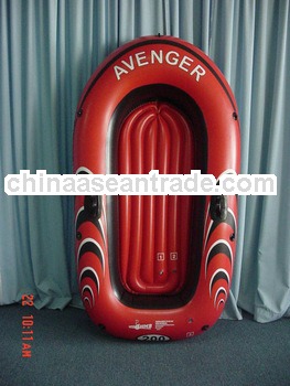 Red PVC inflatables boats