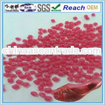 Red and soft pvc compound for sandal sole